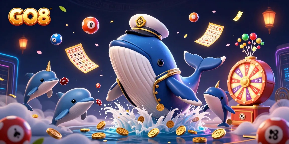 Experience GO8's thrilling casino adventure with 3D characters, games, and vibrant visuals.