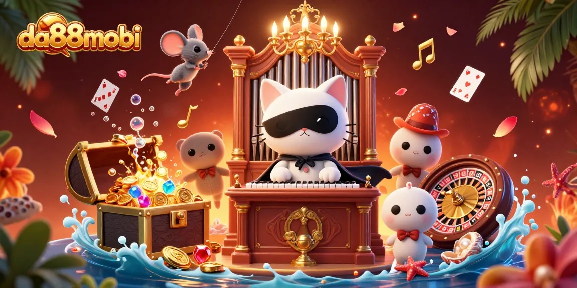 Experience thrilling gaming at da88mobi with vibrant casino characters and dynamic action.