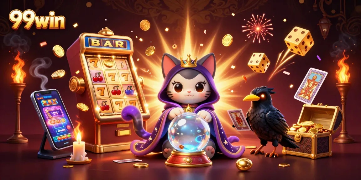 Experience thrilling slots action with 99win's vibrant casino atmosphere and jackpot excitement.