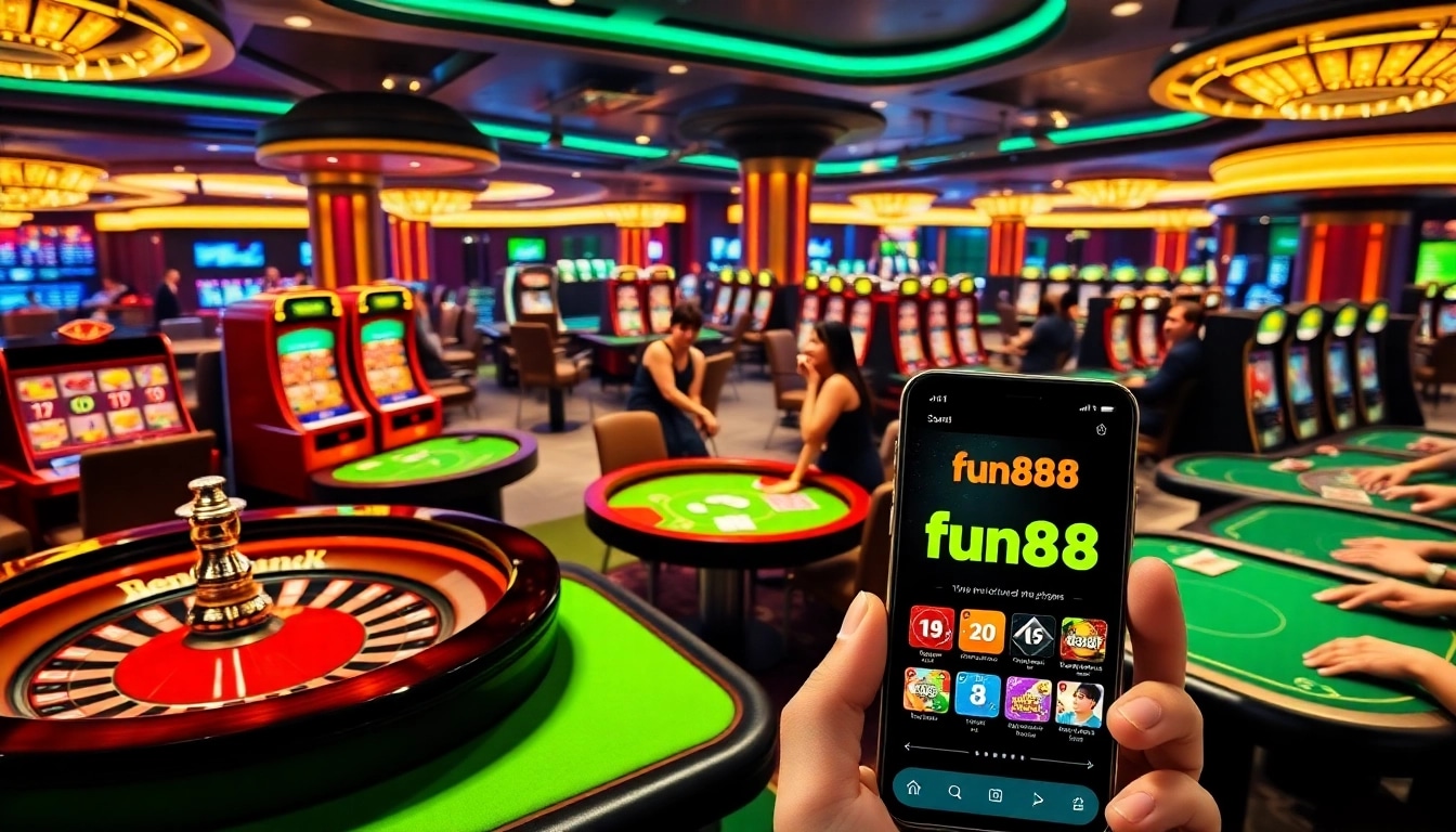 Experience excitement at the หน้าแรก fun88 platform, featuring vibrant slots and engaging poker tables.