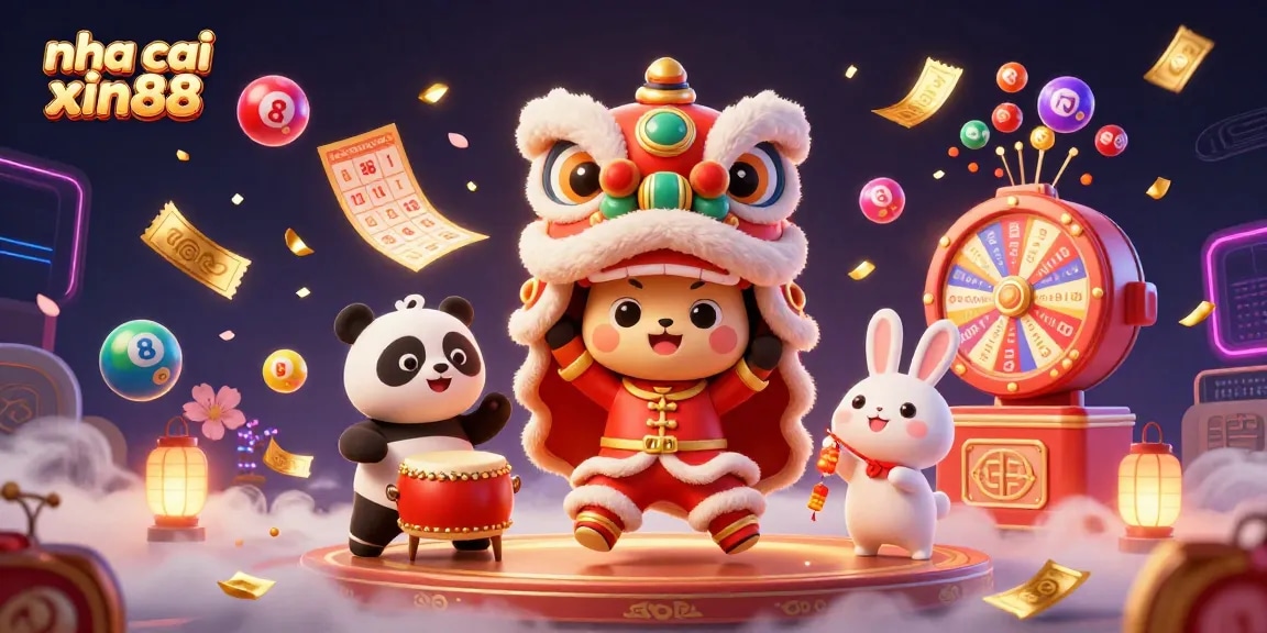 Engage with nha cai xin88 and enjoy the vibrant world of online gaming with lively animated characters in a casino setting.
