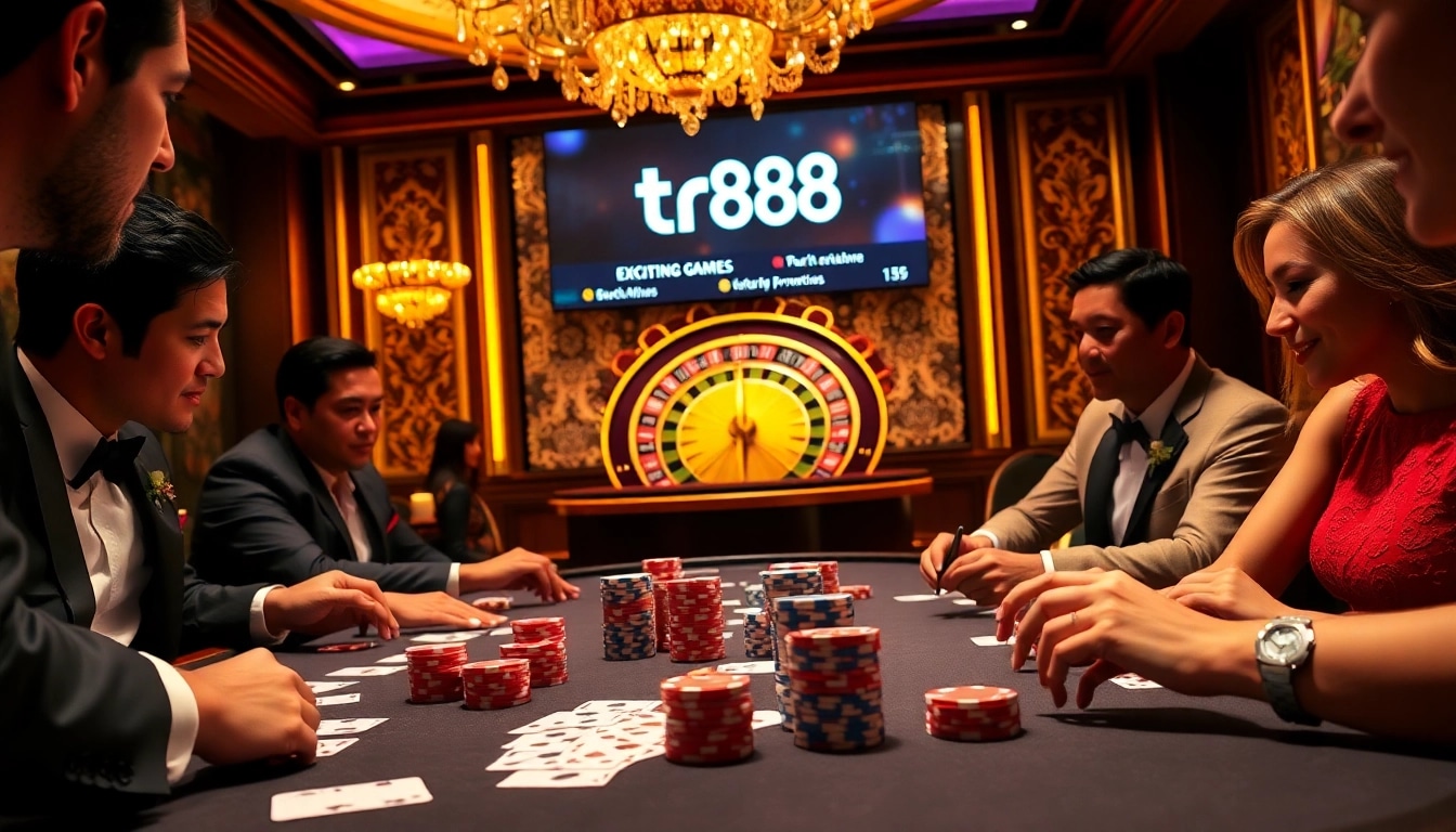Experience high-stakes excitement at tr88 with vibrant casino action and poker strategies.