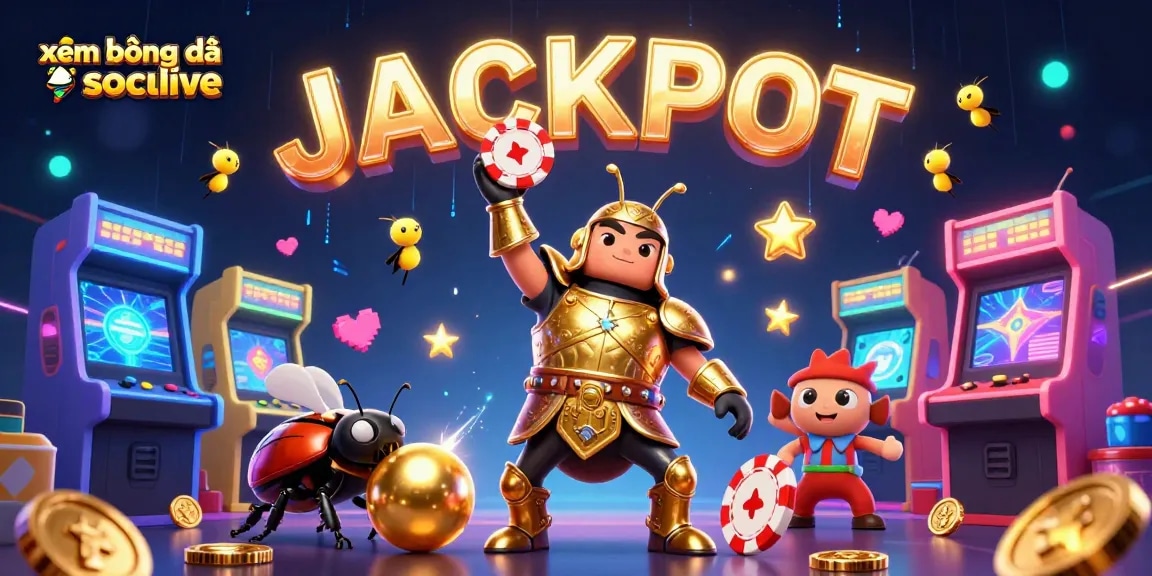 xem bóng đá socolive offers an exhilarating gaming experience with vibrant characters and casino elements.