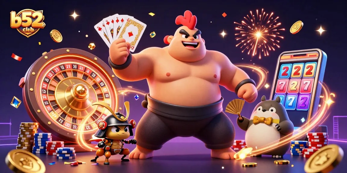 Engage with b52club's exhilarating casino features through vivid characters and dynamic action.