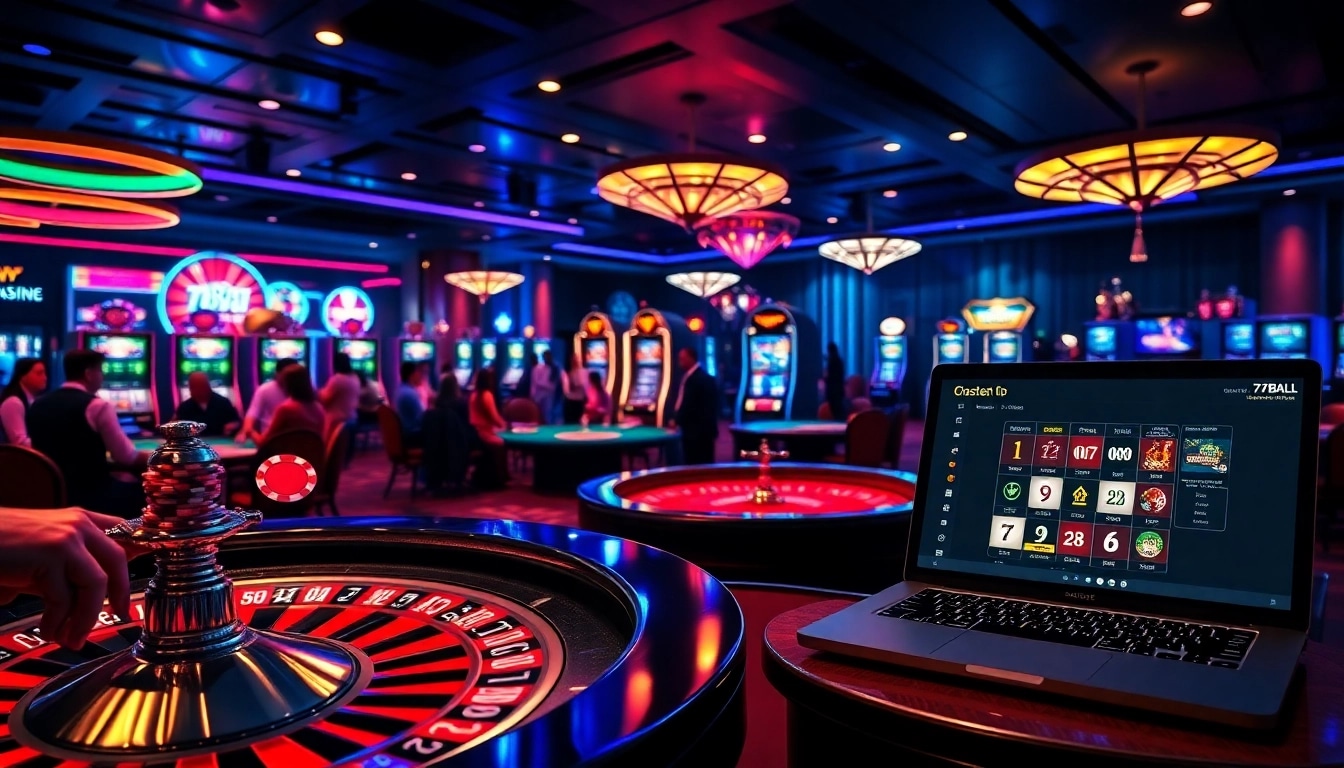 Experience the excitement at https://77ball.org/ with engaging online gambling activities and vibrant casino visuals.