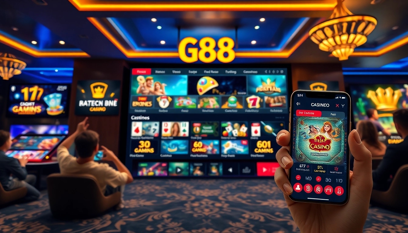 Experience the excitement of G88 online gaming with vibrant casino options and user-friendly interface.