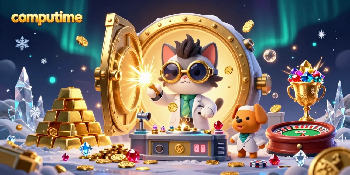 Catch the excitement of computime casino games featuring golden treasures and playful characters.