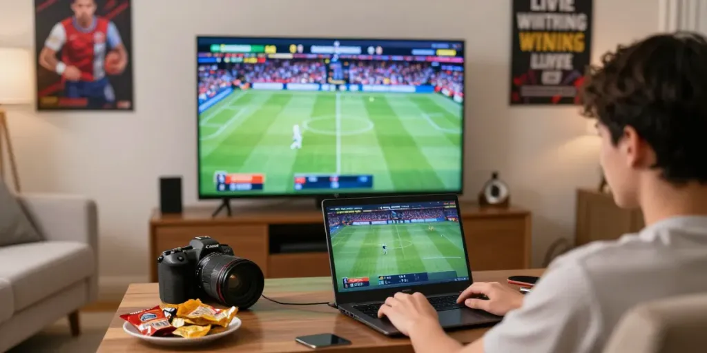 Exciting online betting experience at VIN88 with a player engaged in sports wagering.