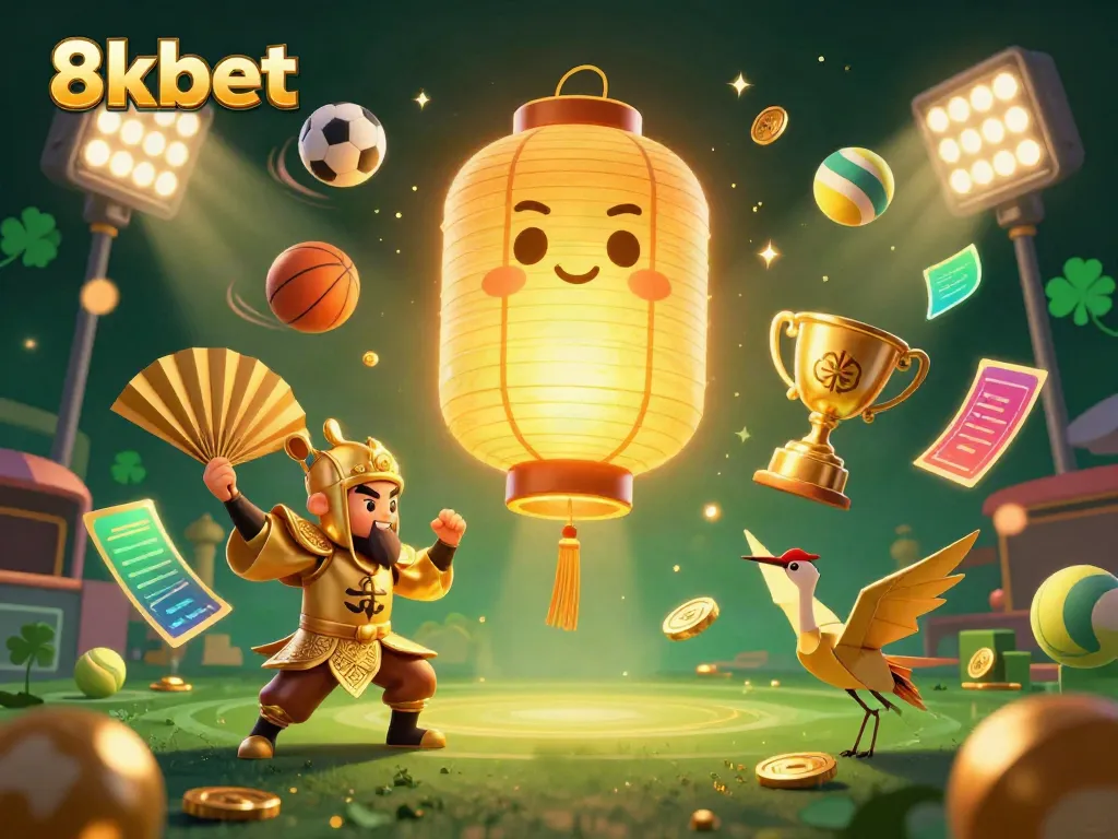 Experience thrilling gameplay at 8xbet, showcasing vibrant casino activities and rich 3D illustrations.