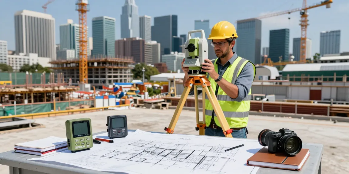 Topographical Surveyors London conducting precise measurements on urban site