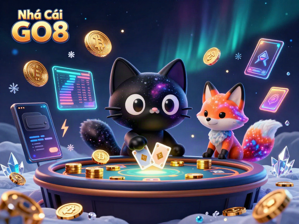 Experience thrilling gaming at Nhà Cái GO8 with an enchanting cosmic casino scene full of rich visuals.