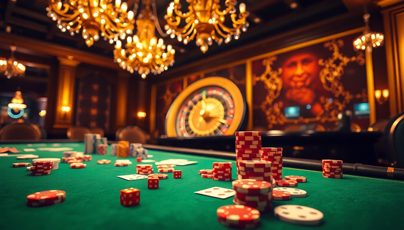 Experience the excitement at hay.win with vibrant poker chips and roulette tables.
