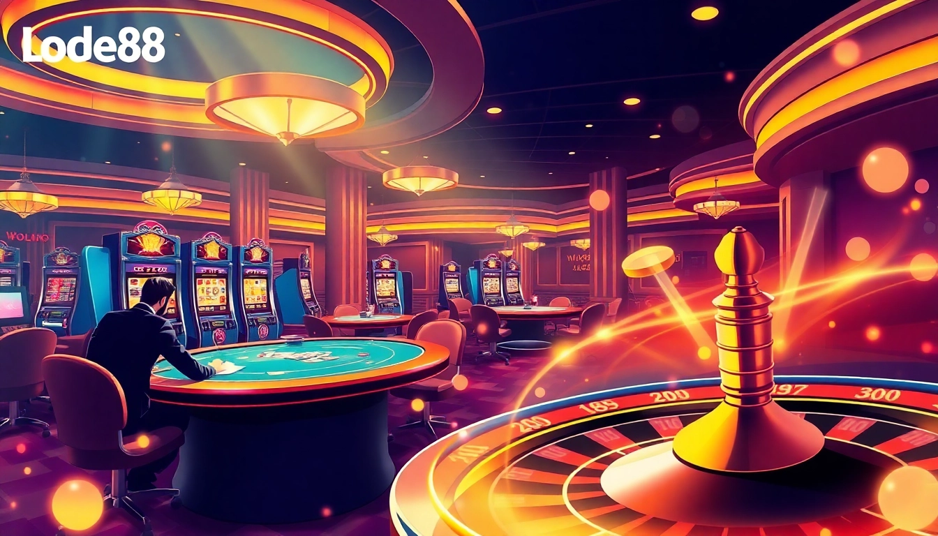 Experience the excitement of link vào lode88 with dynamic online gambling and vibrant casino elements.