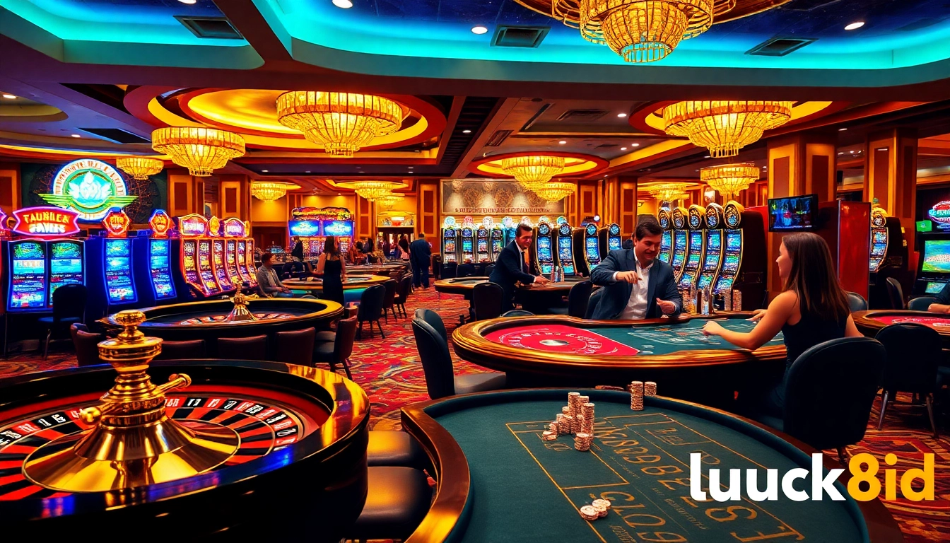 Encounter thrilling moments at https://luck8.bid/, featuring lively casino tables and vibrant slot machines.