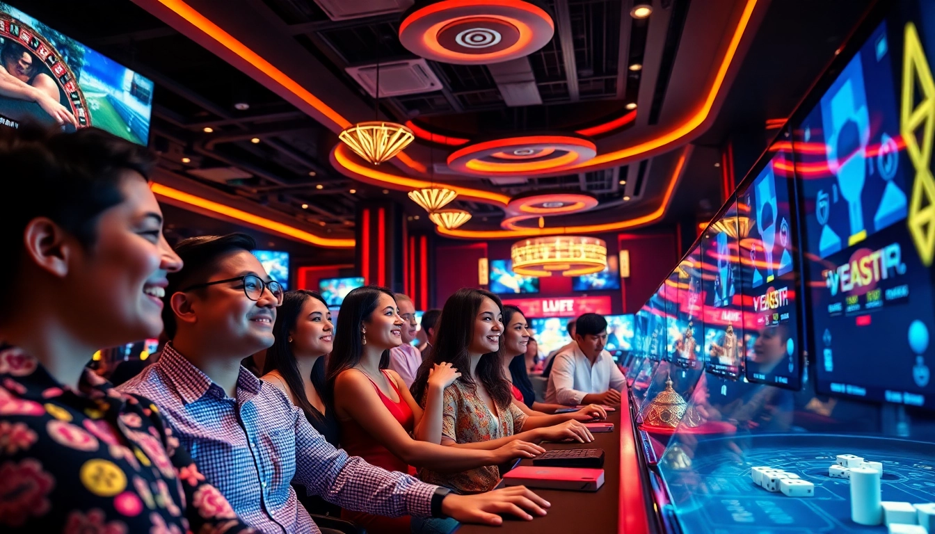 Dynamic online gaming scene at okvipwin.live showcasing live betting excitement.