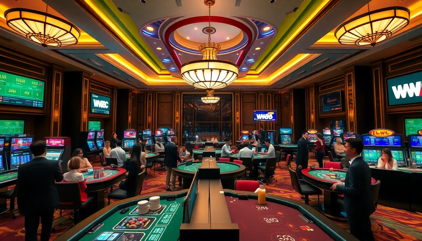 Experience the excitement of W88.nyc with vibrant casino games and engaging atmosphere.