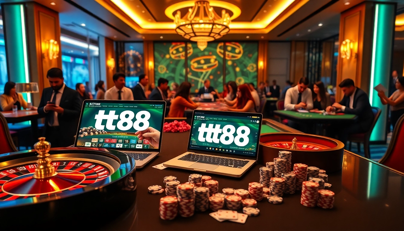 Experience the excitement at tt88 casino with engaging gameplay, vibrant colors, and thrilling gambling action.