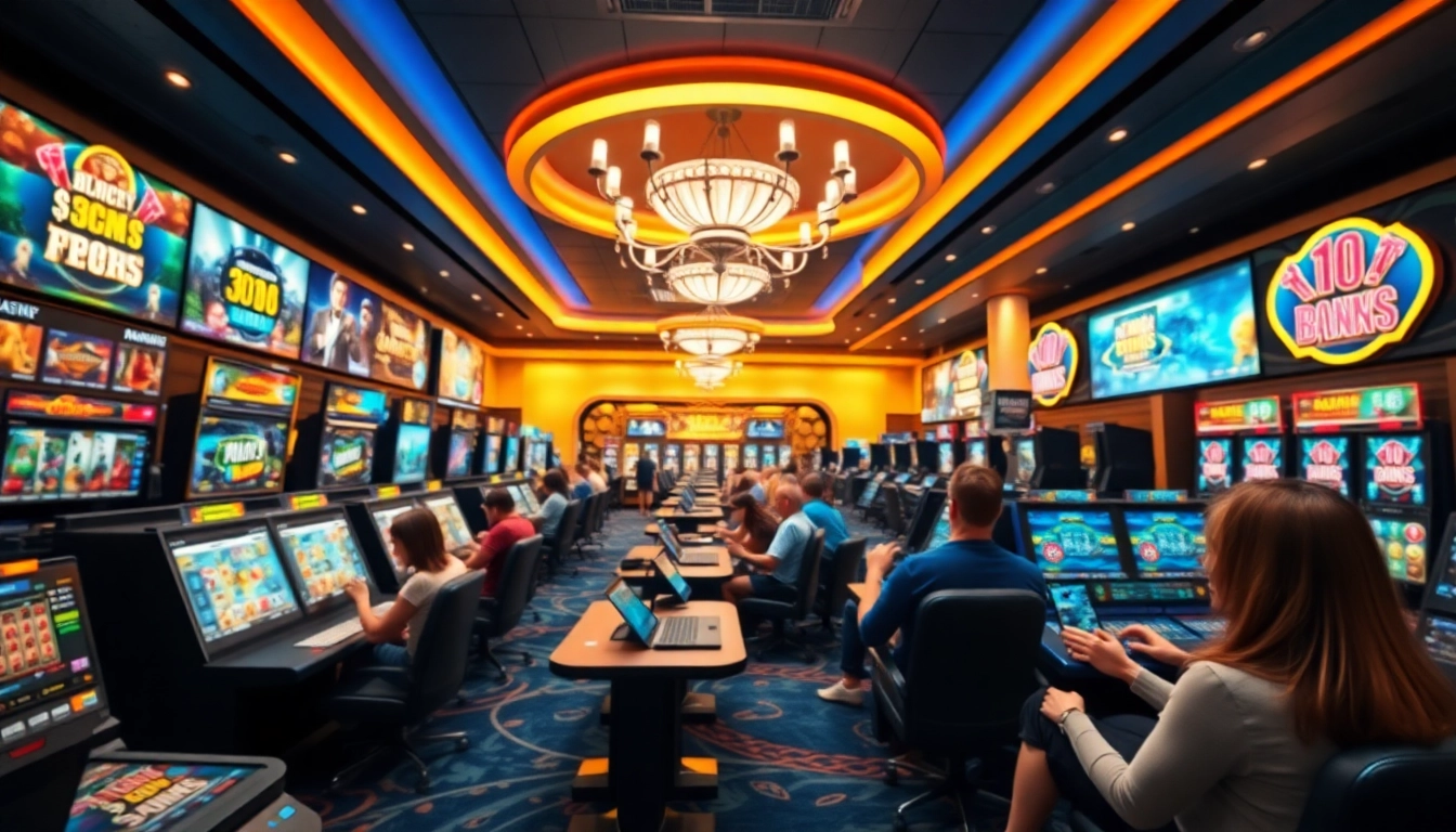 Exciting gaming experience at new88go.com, showcasing engaging casino games and vibrant ambiance.