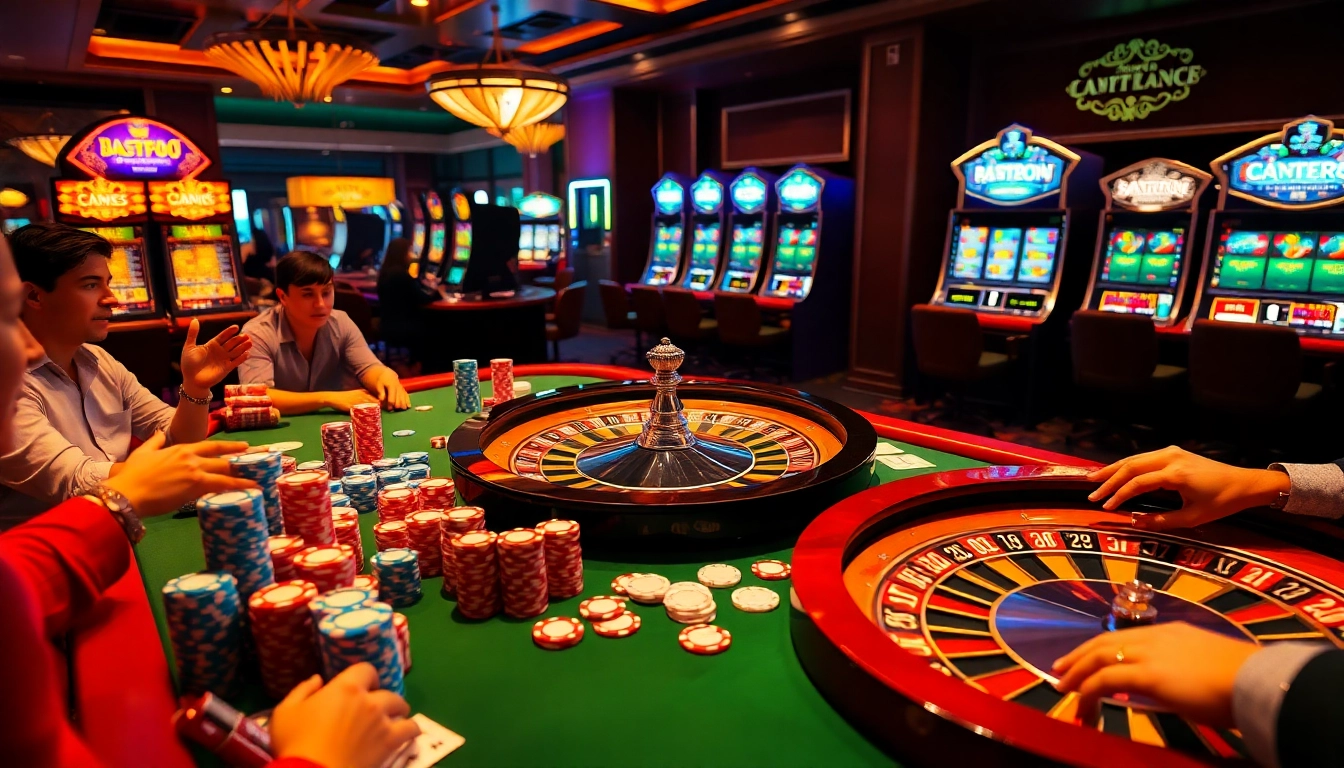 Exciting poker game scene at https://go88vn.digital/ with chips and cards for gamblers.