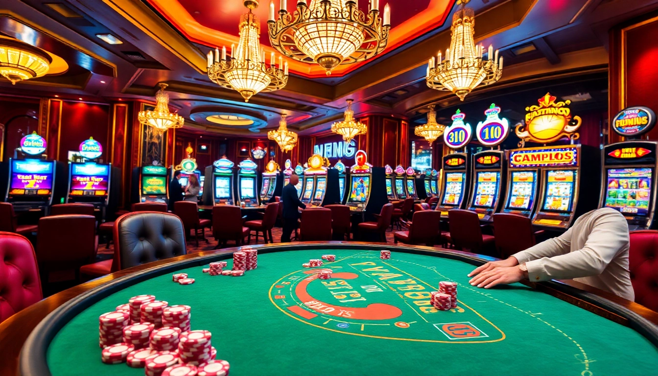 Nohu90 players engaging in a thrilling casino game at a luxurious gaming table.