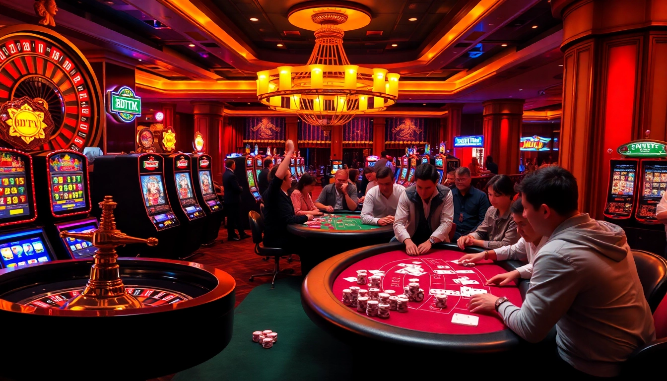 Experience the thrill of BDTK1 as players engage in lively casino games.