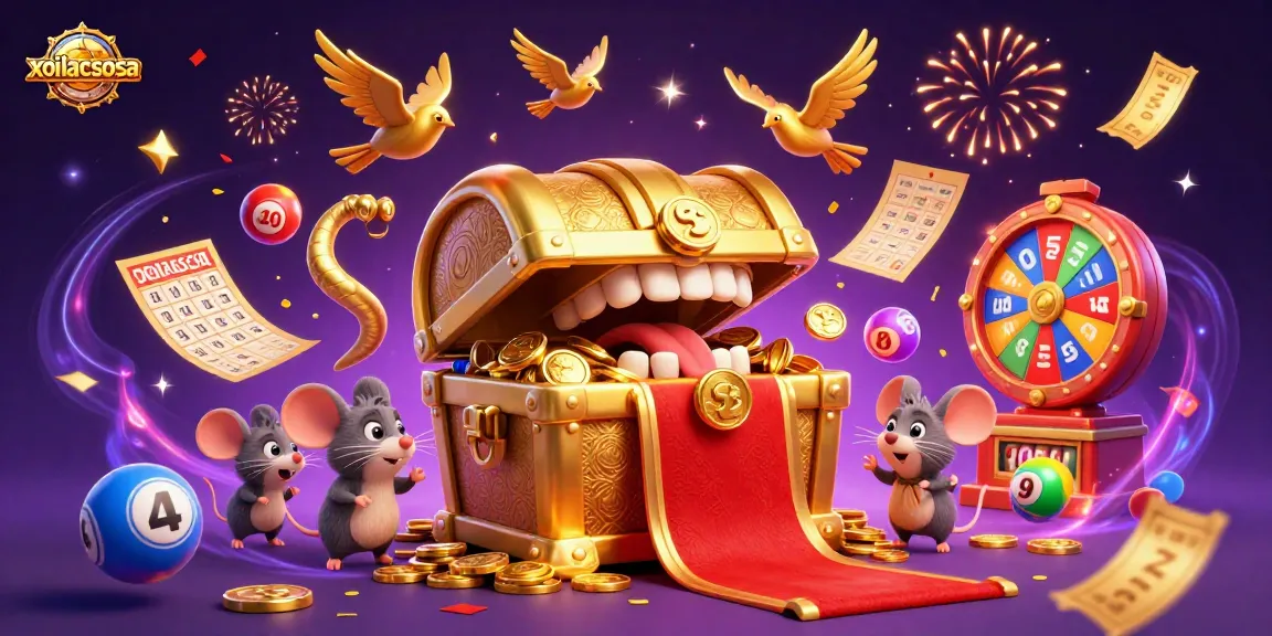 Experience xoilacsosa with a dynamic, richly detailed illustration of treasure and excitement in gambling.