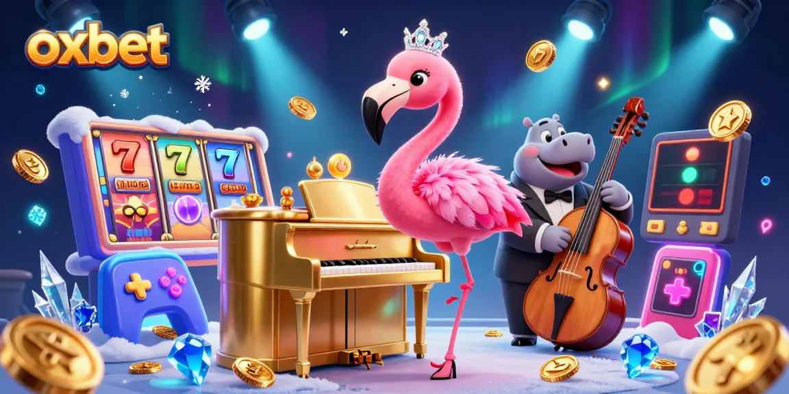 Join the vibrant gaming action at oxbet with lively characters and dynamic casino elements.