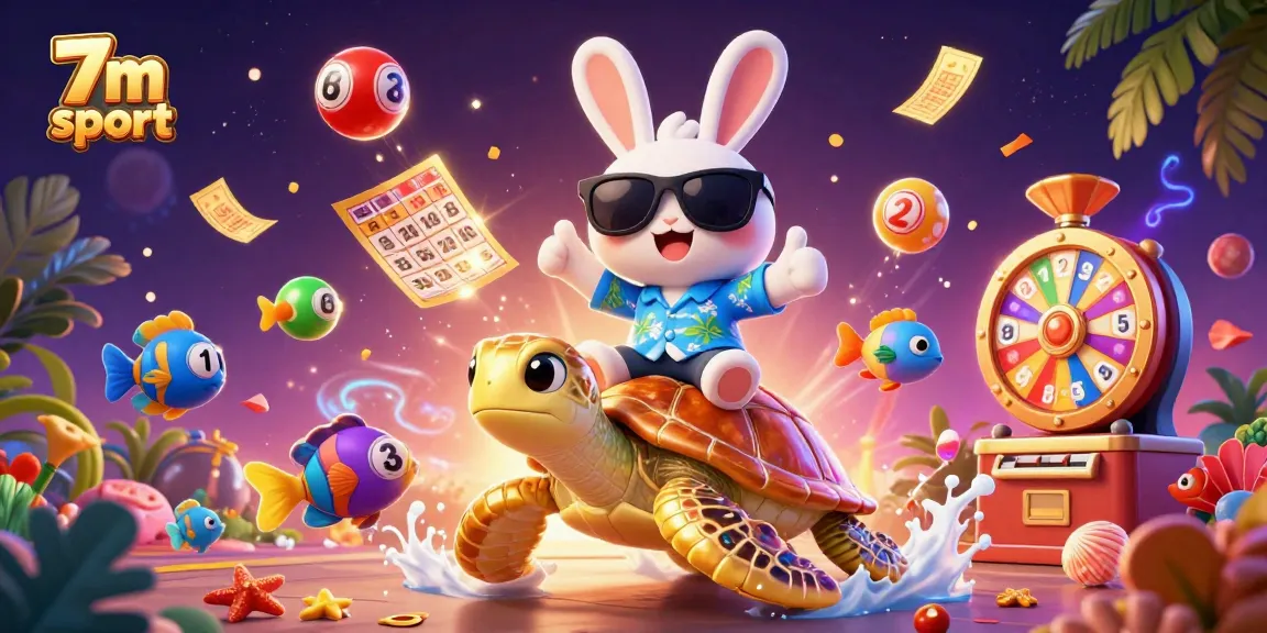 Experience 7m sport excitement with a vibrant 3D scene of luck and gaming elements.