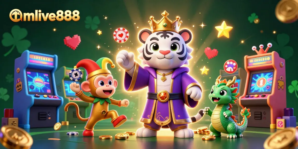 Engage with mmlive888 while enjoying colorful casino gaming elements in an immersive 3D scene.