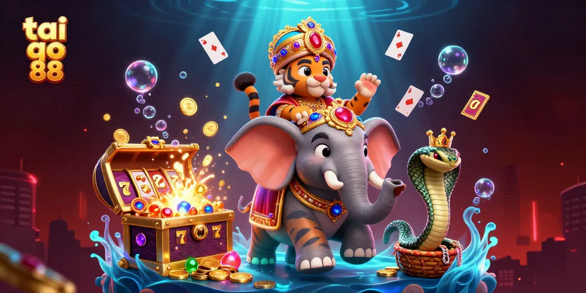 Elevate your gaming journey at tai go 88 with thrilling slot adventures amidst a colorful treasure-filled environment.
