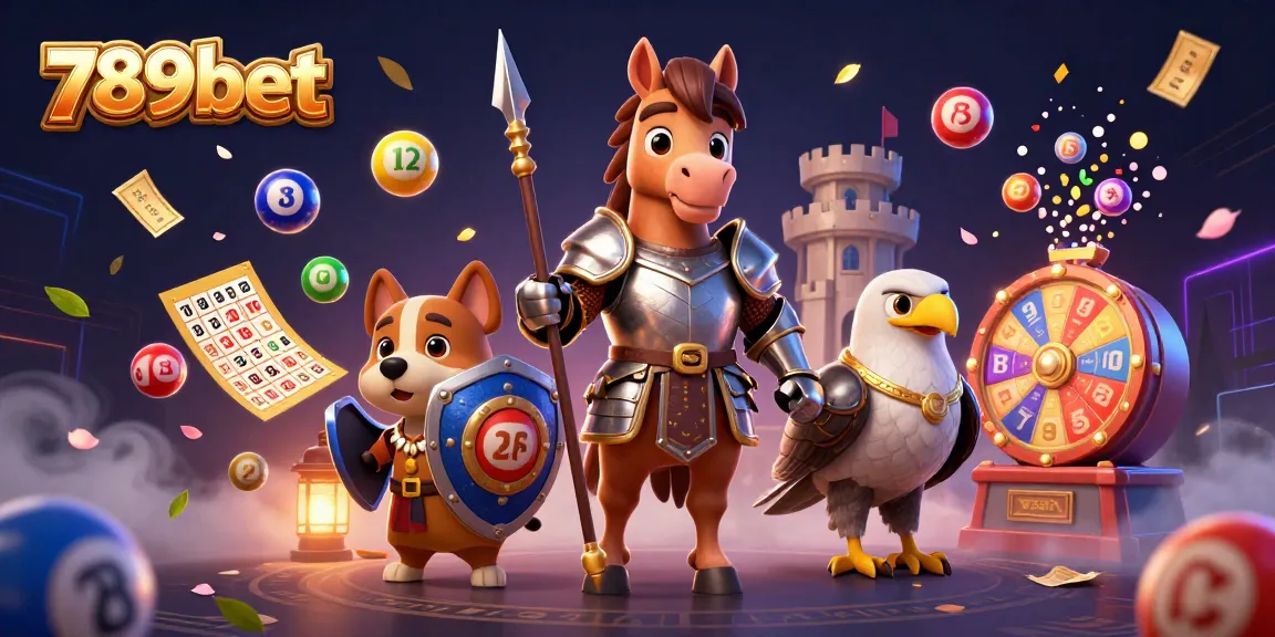 Play exciting games and win at 789bet, featuring colorful dynamic lottery elements in vibrant 3D art.
