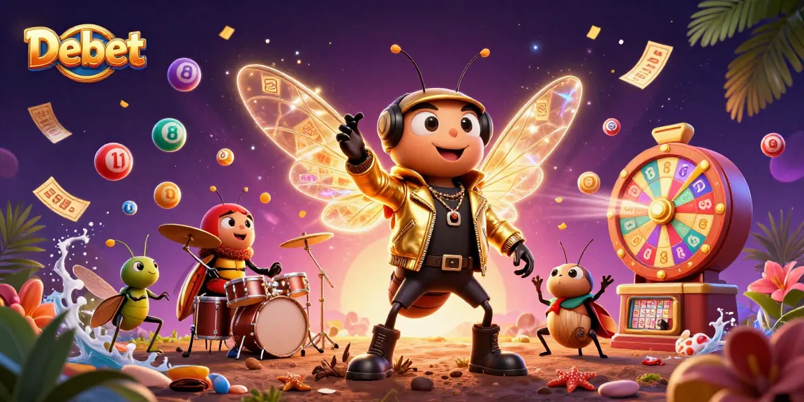 Experience thrilling gameplay with Debet's vibrant 3D casino scene filled with lottery excitement and dynamic prizes.