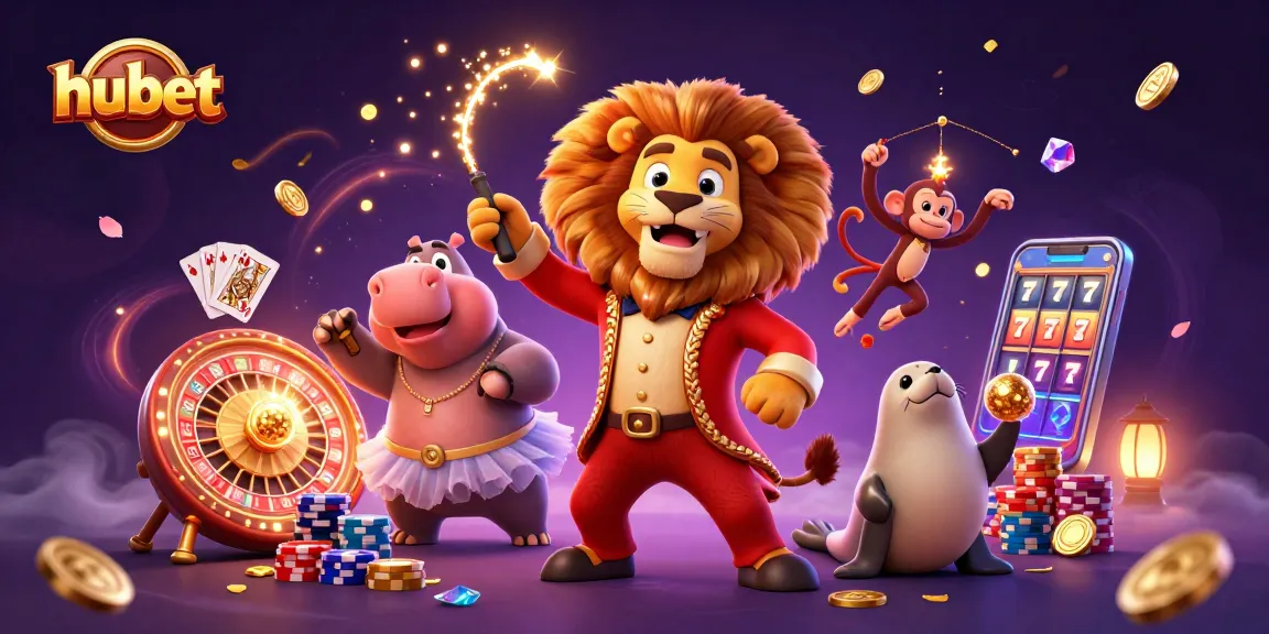Experience thrilling games at hubet with vibrant characters and dazzling casino elements.